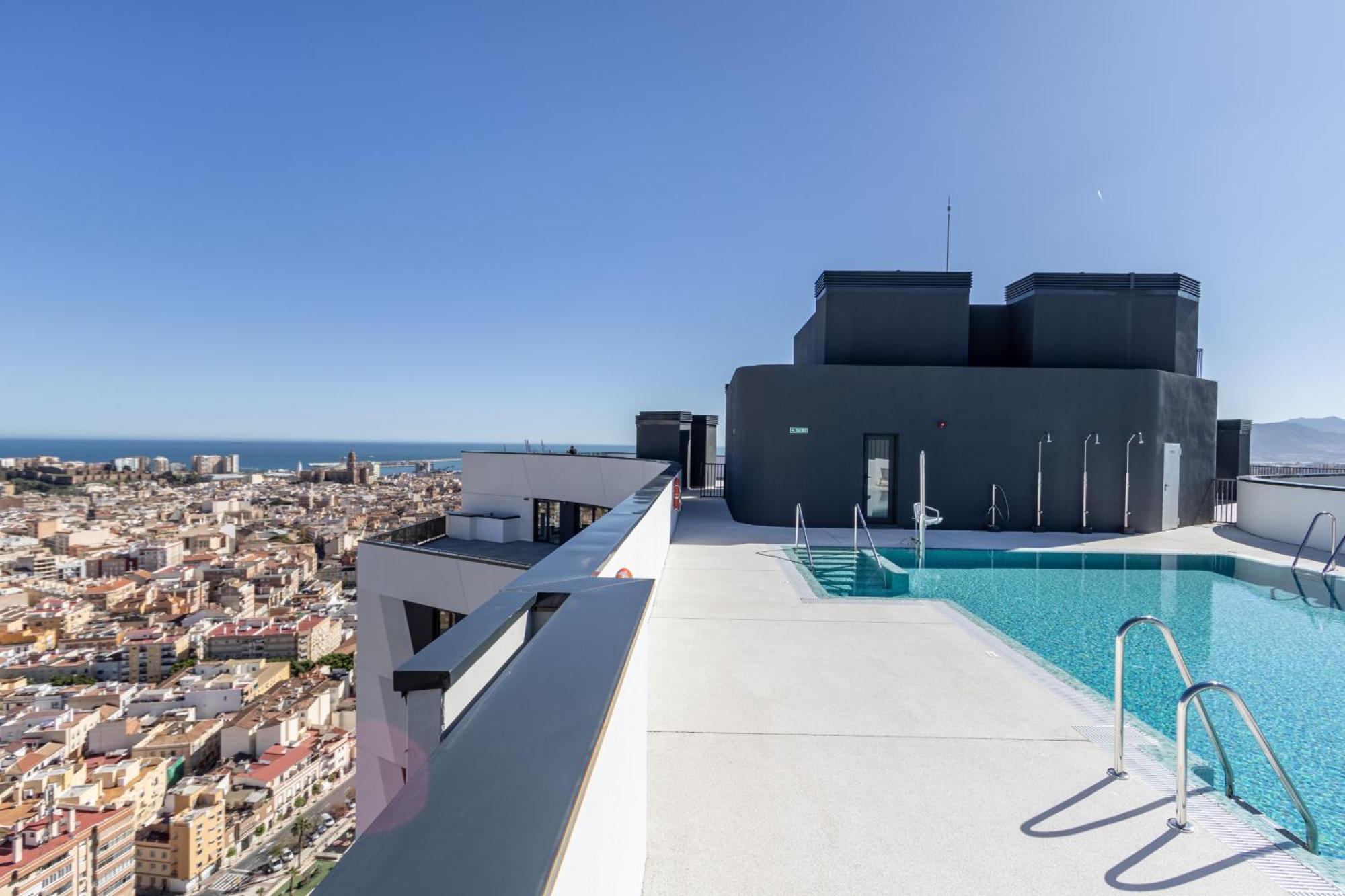 Malaga Skyline 1 Pool & Parking Free Apartamento Exterior foto